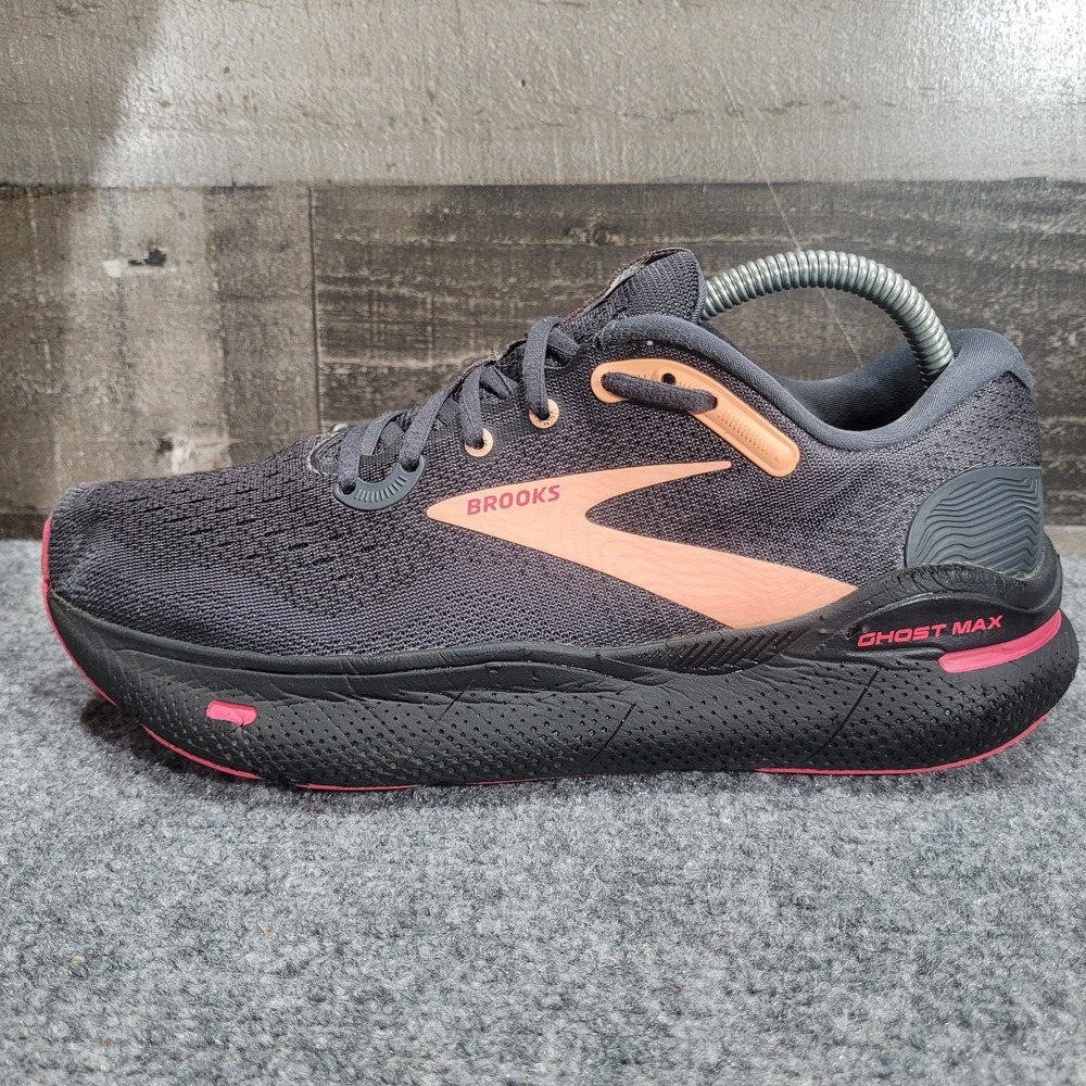 Brooks Ghost Max Womens 9.5 Shoes Running Walking Sneaker Black 1203951B049 Gym - Picture 10 of 16